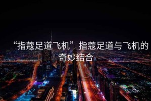 “指蔻足道飛機”指蔻足道與飛機的奇妙結(jié)合