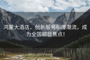 鴻蒙大酒店，創(chuàng)新服務(wù)引爆潮流，成為全國矚目焦點！