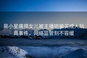 易小星痛揭女兒被主播哄騙買成人玩具事件，網(wǎng)絡(luò)監(jiān)管刻不容緩
