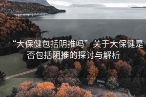 “大保健包括陰推嗎”關(guān)于大保健是否包括陰推的探討與解析