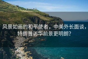 風(fēng)景如畫的和平使者，中美外長(zhǎng)面談，特朗普訪華前景更明朗？