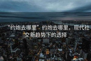 “約炮去哪里”約炮去哪里，現(xiàn)代社交新趨勢(shì)下的選擇