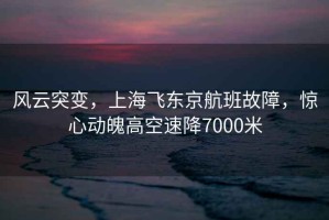 風(fēng)云突變，上海飛東京航班故障，驚心動(dòng)魄高空速降7000米