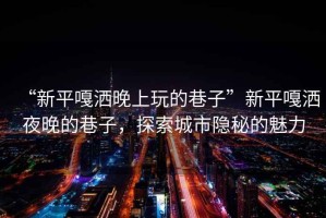 “新平嘎灑晚上玩的巷子”新平嘎灑夜晚的巷子，探索城市隱秘的魅力