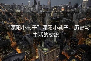 “溧陽(yáng)小巷子”溧陽(yáng)小巷子，歷史與生活的交織