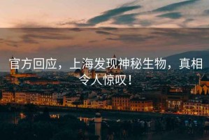 官方回應(yīng)，上海發(fā)現(xiàn)神秘生物，真相令人驚嘆！