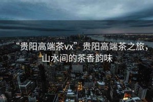 “貴陽高端茶vx”貴陽高端茶之旅，山水間的茶香韻味