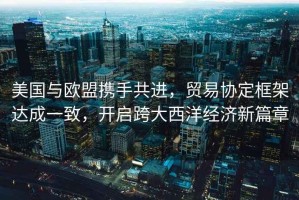 美國與歐盟攜手共進，貿(mào)易協(xié)定框架達成一致，開啟跨大西洋經(jīng)濟新篇章