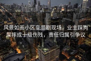 風(fēng)景如畫小區(qū)變悲劇現(xiàn)場，業(yè)主踩狗屎摔成十級傷殘，責(zé)任歸屬引爭議