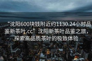 “沈陽600塊錢附近約1130.24小時品鑒新茶葉.cc”沈陽新茶葉品鑒之旅，探索高品質(zhì)茶葉的極致體驗