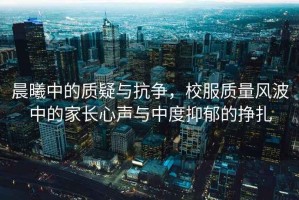 晨曦中的質(zhì)疑與抗?fàn)?，校服質(zhì)量風(fēng)波中的家長心聲與中度抑郁的掙扎