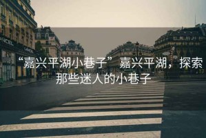 “嘉興平湖小巷子”嘉興平湖，探索那些迷人的小巷子