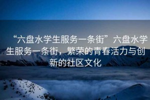 “六盤水學(xué)生服務(wù)一條街”六盤水學(xué)生服務(wù)一條街，繁榮的青春活力與創(chuàng)新的社區(qū)文化