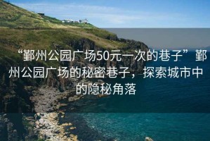 “鄞州公園廣場50元一次的巷子”鄞州公園廣場的秘密巷子，探索城市中的隱秘角落