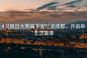 4只旅日大熊貓平安抵達(dá)成都，開啟新生活篇章