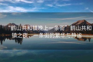 “鶴山共和鎮(zhèn)晚上一條街”鶴山共和鎮(zhèn)之夜，一條街的繁華與靜謐