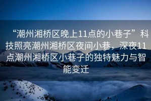 “潮州湘橋區(qū)晚上11點的小巷子”科技照亮潮州湘橋區(qū)夜間小巷，深夜11點潮州湘橋區(qū)小巷子的獨特魅力與智能變遷