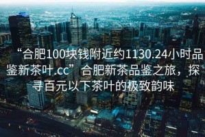 “合肥100塊錢附近約1130.24小時品鑒新茶葉.cc”合肥新茶品鑒之旅，探尋百元以下茶葉的極致韻味