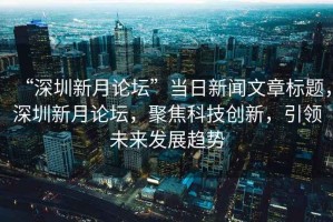 “深圳新月論壇”當(dāng)日新聞文章標(biāo)題，深圳新月論壇，聚焦科技創(chuàng)新，引領(lǐng)未來發(fā)展趨勢
