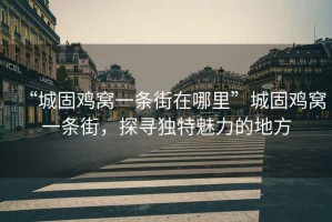 “城固雞窩一條街在哪里”城固雞窩一條街，探尋獨特魅力的地方