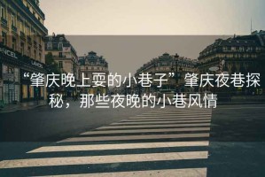 “肇慶晚上耍的小巷子”肇慶夜巷探秘，那些夜晚的小巷風(fēng)情