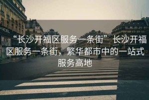 “長(zhǎng)沙開福區(qū)服務(wù)一條街”長(zhǎng)沙開福區(qū)服務(wù)一條街，繁華都市中的一站式服務(wù)高地