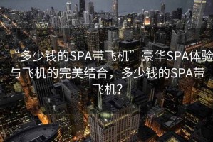 “多少錢的SPA帶飛機”豪華SPA體驗與飛機的完美結(jié)合，多少錢的SPA帶飛機？
