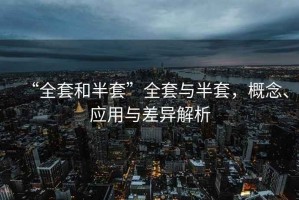 “全套和半套”全套與半套，概念、應(yīng)用與差異解析