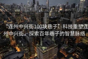 “連州中興街100塊巷子”科技重塑連州中興街，探索百年巷子的智慧脈絡(luò)