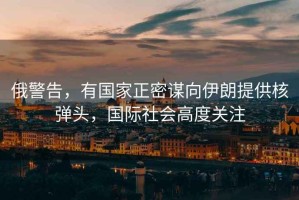 俄警告，有國家正密謀向伊朗提供核彈頭，國際社會(huì)高度關(guān)注