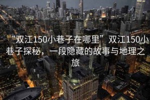 “雙江150小巷子在哪里”雙江150小巷子探秘，一段隱藏的故事與地理之旅