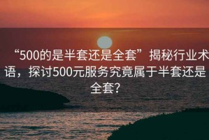 “500的是半套還是全套”揭秘行業(yè)術(shù)語，探討500元服務(wù)究竟屬于半套還是全套？