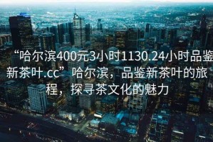“哈爾濱400元3小時1130.24小時品鑒新茶葉.cc”哈爾濱，品鑒新茶葉的旅程，探尋茶文化的魅力