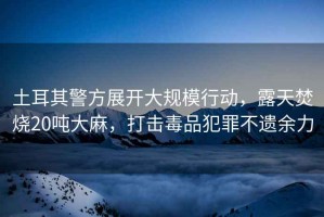 土耳其警方展開大規(guī)模行動(dòng)，露天焚燒20噸大麻，打擊毒品犯罪不遺余力