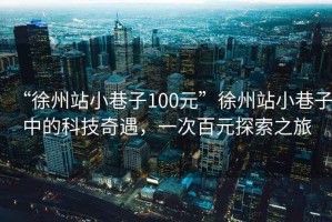 “徐州站小巷子100元”徐州站小巷子中的科技奇遇，一次百元探索之旅