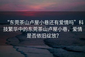 “東莞茶山盧屋小巷還有愛情嗎”科技繁華中的東莞茶山盧屋小巷，愛情是否依舊綻放？
