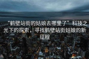 “鶴壁站街的姑娘去哪里了”科技之光下的探索，尋找鶴壁站街姑娘的新征程