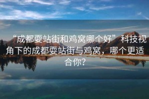 “成都耍站街和雞窩哪個(gè)好”科技視角下的成都耍站街與雞窩，哪個(gè)更適合你？