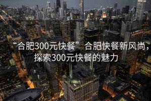 “合肥300元快餐”合肥快餐新風(fēng)尚，探索300元快餐的魅力