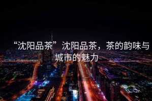 “沈陽品茶”沈陽品茶，茶的韻味與城市的魅力