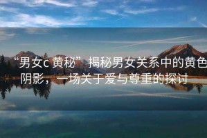 “男女c 黃秘”揭秘男女關(guān)系中的黃色陰影，一場(chǎng)關(guān)于愛與尊重的探討