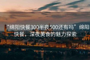 “綿陽(yáng)快餐300半夜500還有嗎”綿陽(yáng)快餐，深夜美食的魅力探索