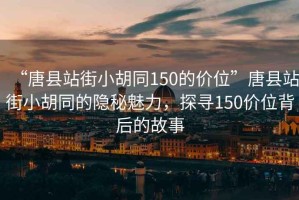 “唐縣站街小胡同150的價(jià)位”唐縣站街小胡同的隱秘魅力，探尋150價(jià)位背后的故事