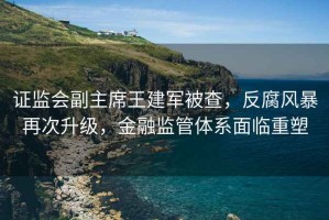 證監(jiān)會副主席王建軍被查，反腐風暴再次升級，金融監(jiān)管體系面臨重塑