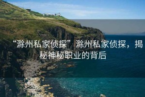 “滁州私家偵探”滁州私家偵探，揭秘神秘職業(yè)的背后