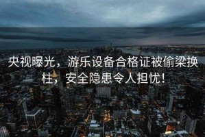 央視曝光，游樂設備合格證被偷梁換柱，安全隱患令人擔憂！