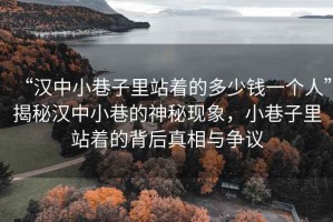 “漢中小巷子里站著的多少錢一個人”揭秘漢中小巷的神秘現(xiàn)象，小巷子里站著的背后真相與爭議