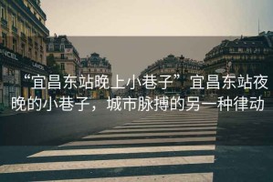 “宜昌東站晚上小巷子”宜昌東站夜晚的小巷子，城市脈搏的另一種律動