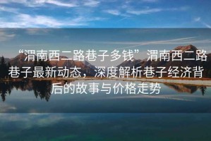 “渭南西二路巷子多錢”渭南西二路巷子最新動(dòng)態(tài)，深度解析巷子經(jīng)濟(jì)背后的故事與價(jià)格走勢(shì)