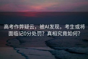 高考作弊疑云，被AI發(fā)現(xiàn)，考生或?qū)⒚媾R記0分處罰？真相究竟如何？